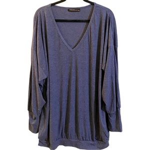 Zanzea Collection Heather V Neck Top XXL